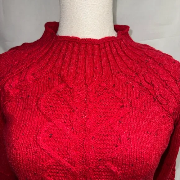 NWT NIC+ZOE Femme Cable Sweater - Picture 4 of 9